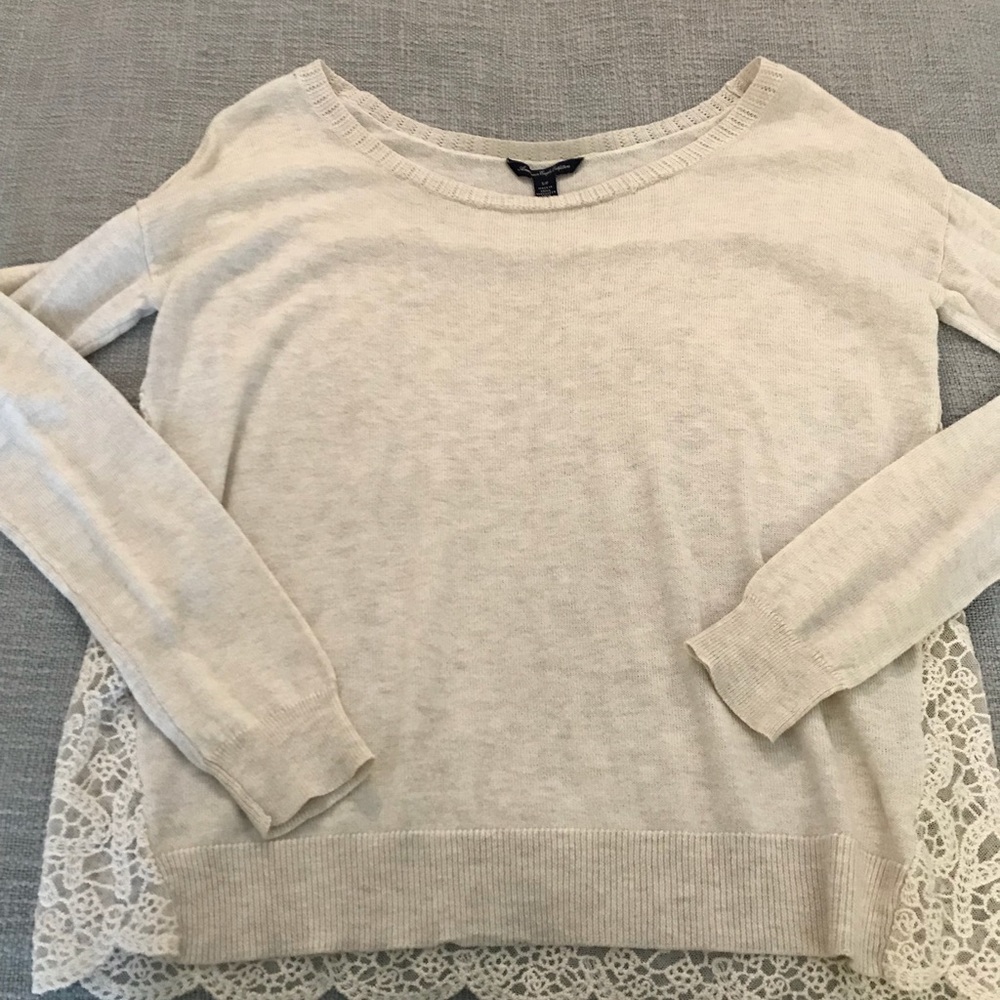 American Eagle Cream Sweater